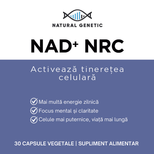 NAD+ NRC, 300mg, 30 capsule puritate 99% - Natural Genetic®